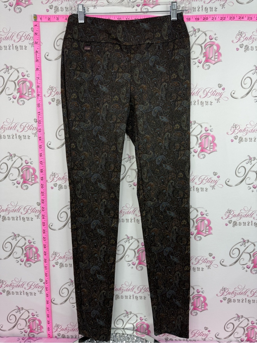 Lisette pants paisley brown black blue
